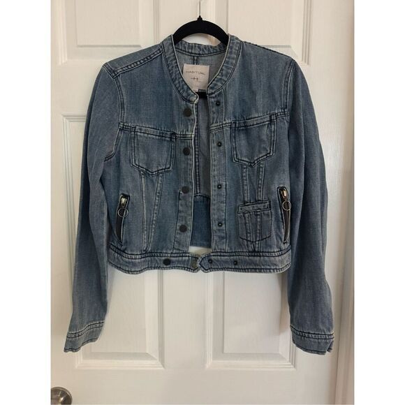 Habitual cropped jean jacket - Picture 1 of 8